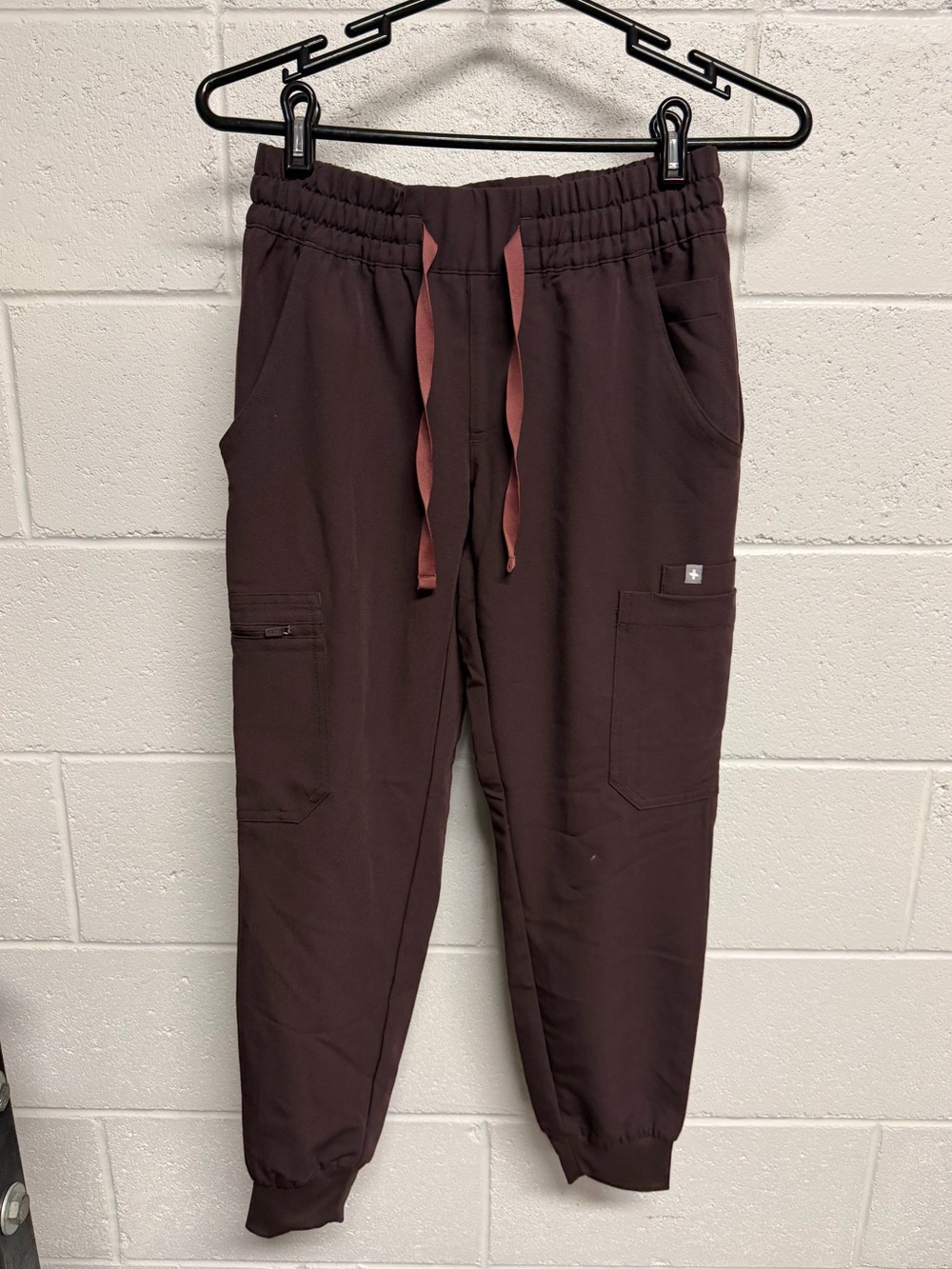 Figs Espresso Jogger Uman Pants Brown Drawstring XXS/Petite Scrub Pant